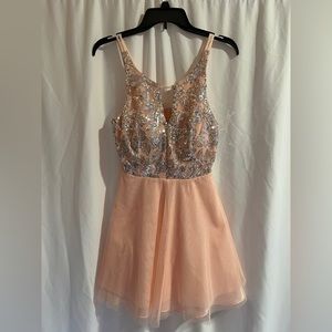 NWT Dear Moon Blush Pink Sequin Mini Dress